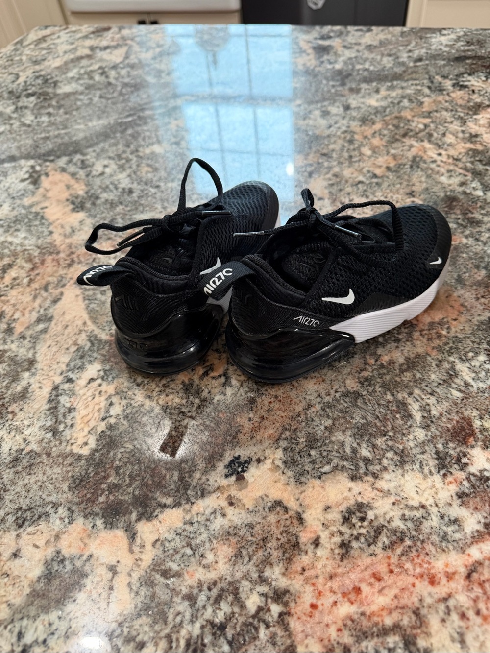 Nike Black & White Kids' Air Max-Inspired Sneakers
